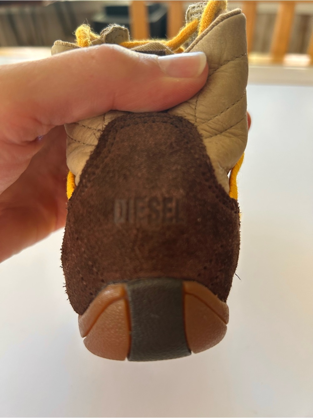 Barcelona Diesel Kids Lace Up Ankle Boot Leather Upper Rubber Soles Size 12 - Picture 4 of 9